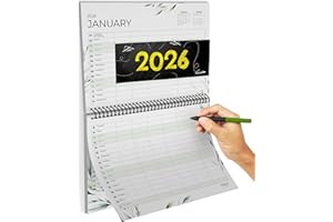 ‎MILULA STUDIOS Familienplaner 2026 - Familienkalender & Wandkalender 2025 2026 für Zuhause, Büro und Familie - Jahreskalender 2025 2026 - Juli 2025 bis Dezember 2026 - Praktischer Kalender für Wand und Planung