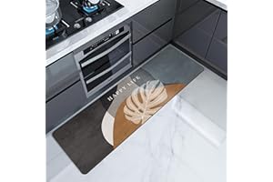 LXWINNER Tappetino Super Assorbente,Tappeto Bagno Diatomite,Microfibra Tappeto Assorbente,Tappeto Bagno Antiscivolo Tappetino Doccia Asciugatura Rapida, per Casa,Camera da Letto,Cucina, (50_x_150_cm, CF32)