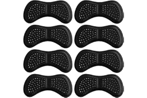 ASFACUPUTURE 8 Pièces Coussinet Chaussure,Protège Talon Chaussure,Coussinets Inserts de Talons,Coussinets de talon épais,pour La Plupart des Types de Chaussures(Noir)