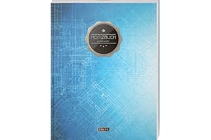 TULPE Punktraster Notizbuch A4 „C004 Architektur“ (140+ Seiten, Vintage Softcover, Punktkariertes Papier - Bullet Journal, Dickes Notizheft, ... Gepunktete Seiten, Dot Grid Notebook)