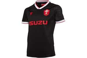 Macron Men's 58125440 WRU M20 WRU M20 Jersey Alternate Poly Replica Ss Jr, Black, Jl