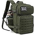 QT&QY Military Tactical Backpacks for Men Army Molle Daypack 25L/35L/45L Lage 3 Day Bug Out Bag Camping Hiking Rucksack with Bottle Holder
