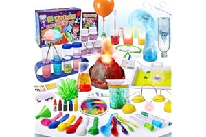 JOPSHEEN 70 Experimente für Kinder Wissenschaft Spielzeug Experimentierkasten zur Chemie Elektrizität Farben,Vulkan UVM, Spielzeug für Kinder Wissenschaftliche