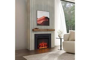 FLAMME FIREPLACE INSERTS WITH TRIM (Black, 60cm/24")