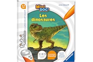 Ravensburger - tiptoi®- Livre interactif - Mini Doc' Les dinosaures - Jeu éducatif électronique, sans écran - A partir de 4 ans - Version française - 13 099 018