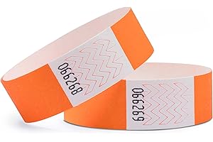 linie zwo ®, Confezione da 100 Braccialetti di identificazione 19 x 254 mm, Aracione Neon