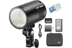 GODOX AD100 Pro Pocket Flash Strobe, 100W 2.4G Wireless HSS 2600mAh Batteria Agli Ioni di Litio 360 Flash a Piena Potenza Compatibile per Nikon Canon Sony Fujifilm Olympus Camera (AD100Pro)