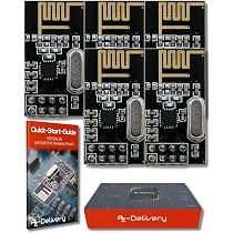Adattatore per odulo wireless 8PIN NRF24L01 2,4Ghz ARDUINO circuito odule Equipeent