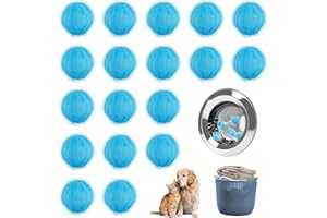 Foydream Sicherer Tierhaarentferner Waschmaschine,18 Stücke Haarfänger Flusensiebe,Fusselball und Fusselfänger,Wiederverwendbar Haarfänger für Entfernt Tierhaare, Fusseln & Flusen,Blau