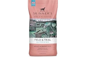 SKINNER'S LIFE Skinners Field & Trial Salmon & Rice 15kg , Complete Dry Adult Working Dog Food, Gentle Digestion, Glossy Coat