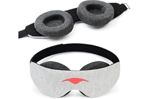 MANTA SLEEP Manta Slim Sleep Mask - Ultra-Lightweight Blackout Eye Mask, Slim Comfort Design, Zero Eye Pressure, Infinitely Adjustable Eye Cups, Perfect for Side Sleepers