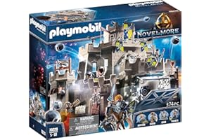 PLAYMOBIL Novelmore 70220 Große Burg von Novelmore, mit raffiniertem Burgtor, integriertem Katapult, Balliste, Aufzug und Steinabwurf, Ab 8 Jahren