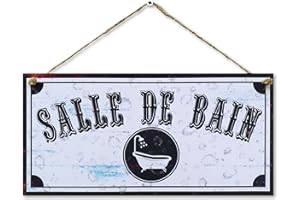 CARISPIBET Salle de bain | enseignes décoratives pour la maison plaques pour chez vous décoration de l'interieurs 15 x 30 cm
