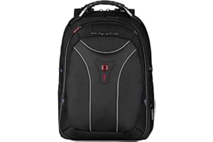 Wenger 600637 CARBON 17 Inch MacBook Pro Backpack, Padded Laptop Compartment with Case-Stabilising Platform in Black {25 Litre}