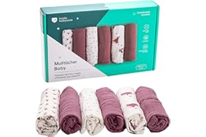 ‎KOALA BABYCARE KOALA BABYCARE - Mulltücher Baby 30x30cm aus Weicher Baumwolle - Spucktücher Baby Packung mit 6 Stück - Musselin Tuch Baby Saugfähig und Atmungsaktiv Ideal zum Reinigen und Trocknen