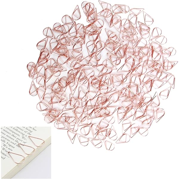 100 Graffette A Goccia Metalliche - 15x25mm, Oro, Per Fogli, Libri, Promemoria - Foto 5