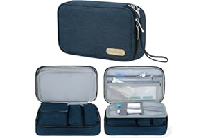 SIMBOOM Insulin Bag, Diabetic Travel Bag for Insulin Pens, Glucose Meter and Other Diabetic Supplies - Blue