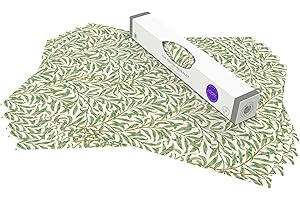 The Master Herbalist Natural MOTH REPELLENT Fragrant LAVENDER & NEEM OIL Scented Drawer Liners in a WILLIAM MORRIS Design (ROLLED) | ANTI-MOTH Protection | Pack of 5 Sheets | Contains Essential Oils