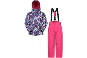 Mountain Warehouse Set da Sci per Bambini con Giacca e Pantaloni -antineve, Tasche Anteriori, Imbottitura in Pile, ghetta antineve Integrata -per Lo Snowboard, Invernale