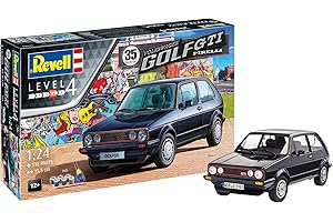 Revell Modellbausatz Volkswagen Golf GTI Pirelli-Sonderedition I Maßstab 1:24 I Detailgetreues Modell I Level 4 I Ideal für Fans des klassischen Sportwagens