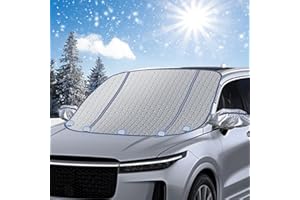 Robofun Protector para Parabrisas Protector de Parabrisas con Magnético Universal Protector Parabrisas Hielo Protege de Hielo, Nieve Viento y Lluvia Apto para la Mayoría de Los Coches 160 x 115 cm