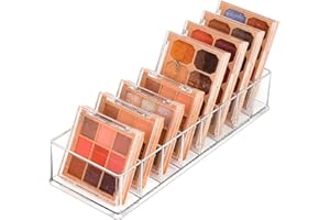 JessLab Drawer Organizer, 8-Compartment Acrylic Makeup Organizer Cosmetic Storage Jewelry Display for Desk Wardrobe Bathroom Vanity Countertop, Transparent