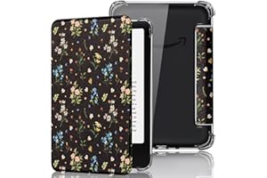 Fancity Kompatybilne z 6-calowym etui Kindle 11. generacji (wersja 2024/2022), lekka obudowa, przezroczysta tylna obudowa z TPU z funkcją Smart Sleep/Wake do czytnika e-booków Kindle 11. generacji