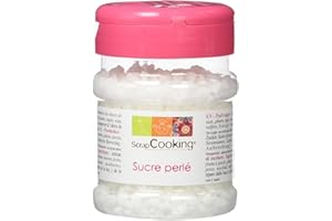 SCRAP COOKING - Pot de Sucre Perlé 130 g - Décoration Chouquettes, Gaufres, Brioches - 4555