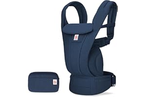 Portabebés Ergobaby Omni Deluxe todo en uno para recién nacidos desde el nacimiento hasta los 20 kg, ergonómico portabebés de malla de 4 posiciones portabebés de espalda, Midnight Blue