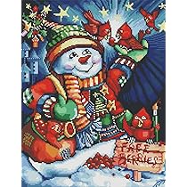 KAMACA Kit De Broderie Au Point De Croix Pré-imprimé En Coton Avec