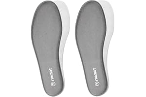 riemot 2 Paar Memory Foam Einlegesohlen für Herren Komfort Einlegesohlen Weich Sohle Schuheinlagen für Sneaker Arbeitsschuhe Wanderschuhe Sportschuhe EU42-47