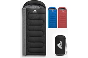 Voyager Sleeping Bag for Adults - Lightweight & Compact, Versatile 3-4 Season Temperature, Spacious Design, Quality Material, Ideal for Camping & Backpacking - 190x30x80cm