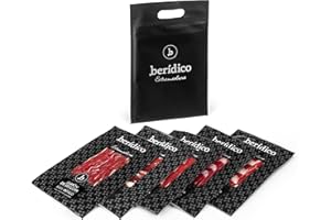 Jamón de Bellota 100% Ibérico. 5 Sobres de 100 g cortado a mano por nuestro maestro cortador y envasados al vacío. Elaborado 