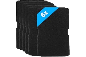 LAUKOWIND 6 Pezzi Filtro per Asciugatrice Beko,Filtri Spugna di Ricambio per Asciugatrice 2964840100,Filtro in Schiuma Per Asciugatrice a Condensazione e a Pompa di Calore | 240 X 155 X 11 MM