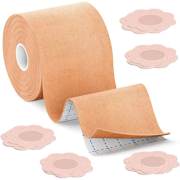 Brust Tape & Nippelpads Set - Unsichtbarer Push-up Busen Tape