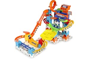 VTech - Marble Rush Racing Track Set, Circuit de Billes interactif, Jouet de Construction pour Enfants +4 Ans, Version espagnole 80-519322 Multicolore