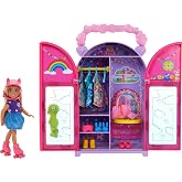 Barbie Chelsea oyuncak bebek ve dolap oyuncak seti, 15 par&ccedil;a giysi ve aksesuar dahil, katlanabilir set, hareket halindeyken o