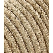 Textilkabel Für Lampen – 3-adrig (3x0,75mm²), Gold, 10 Meter