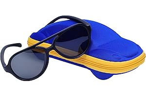Qixuan Lunettes de Soleil Bébé et Enfants (3-8 ans) QIXU Caoutchouc Flexible Lunettes Garçon et Fille Polarisées UV400