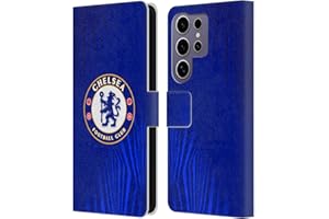 Head Case Designs Officially Licensed Chelsea Football Club Super Graphic Crest Leather Flip Case Compatible With Samsung Galaxy S25 Ultra