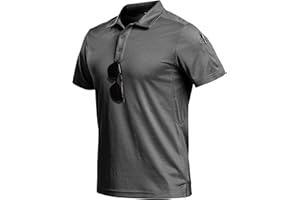 Nimaiple Polo Shirt Men's Short Sleeve Quick-Drying Breathable Golf Polo Shirts Hiking Shirt Work Shirts Polo Shirt Men's Lightweight Elastic Functional Shirt Sports Shirts Tactical Shirt for Leisure