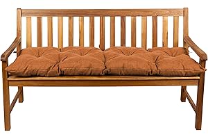 gutekissen Coussins pour Banc, Coussins pour balançoire de Jardin, siège LS (150x40, Orange)
