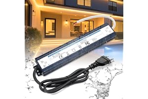 BRIMETI LED Transformator 24V 300W 12.5A Vattentät IP67 AC 220V till 24V DC LED Drivrutin med Plugg Strömförsörjning Konstant