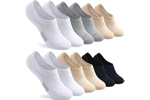 Blu Ninfee Sneaker Socken Damen 39-42 35-38, Gepolsterte Füsslinge Füßlinge Sneakersocken Herren 6 Paar, Atmungsaktive Sportsocken Laufsocken Rutschfest mit Silikonpad