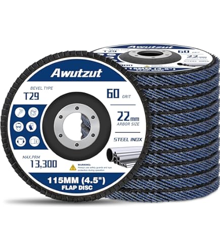 Scomparti Dischi Blu 10 Pezzi Dischi Abrasivi Lamellari In Acciaio Inox Grana 80 Da 125 Mm 85698763 - Foto 2