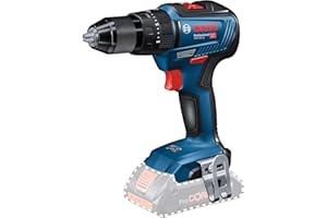 Bosch Professional 18V System perceuse-visseuse à percussion sans-fil GSB 18V-55 (couple de 55 Nm, sans batterie ni chargeur, dans boîte carton)