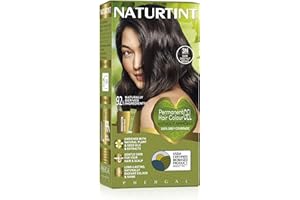 Naturtint Permanent Hair Colour Gel 3N Dark Chestnut Brown, Plant Enriched, Biobased, Ammonia Free, Long Lasting Grey Coverage and Radiant Colour, Nourishment and Protection