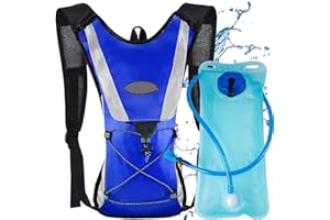 XFLYP Running Vest, Lightweight Hydration Backpack with 2L Water Bladder, Backpack Bicycle Bag Waterproof, Reflective, Tear Resistance for Running Outdoor Sports Trail Racing Marathon Hiking