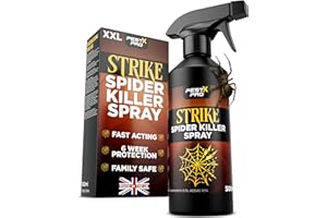 Pest-X Pro Strike Spider Killer Spray 500ml – Fast-Acting Repellent – Long-Lasting Deterrent – Low Odour – Non-Staining – Anti Spider Spray for Home and Soft Furnishings