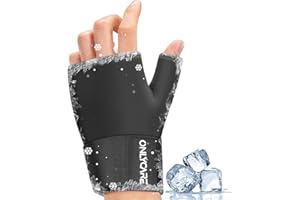 Pack de glace pour poignet ONLYCARE, pack de glace en gel souple pour thérapie par le chaud et le froid des mains, pack de gel froid pour le canal carpien, la tendinite, les blessures sportives